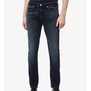 Men's Calvin Klein Slim Strait Jean, Dark Wash, 34 x 30